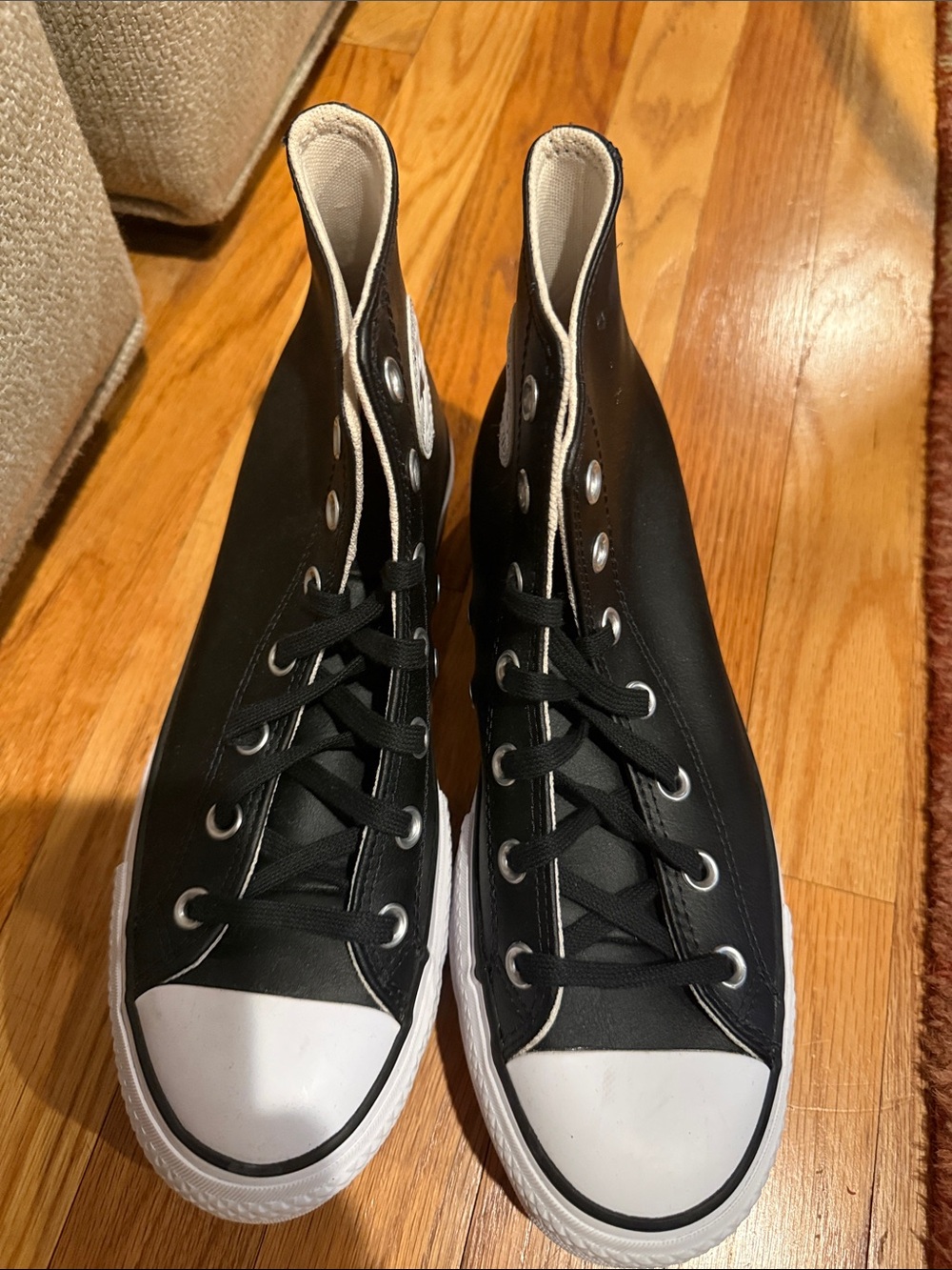 Converse Black and White High-Top Sneakers BNNIB Size 9